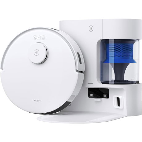 Aspirator robot DEEBOT N20 Plus White Ecovacs, tehnologie True Mapping Intelligent Path Planning, putere de aspirare 8000Pa, capacitatea cosului de praf 400ml, tipul rezervorului OZMO , ZeroTangle Anti-Tangle Technology, control aplicatie, detectarea obstacolelor, baterie Li-Ion 5200mAh, timp de incarcare 4h